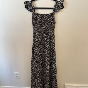 💜 2 for $30 / Floral Maxi Dress with Rushed straps